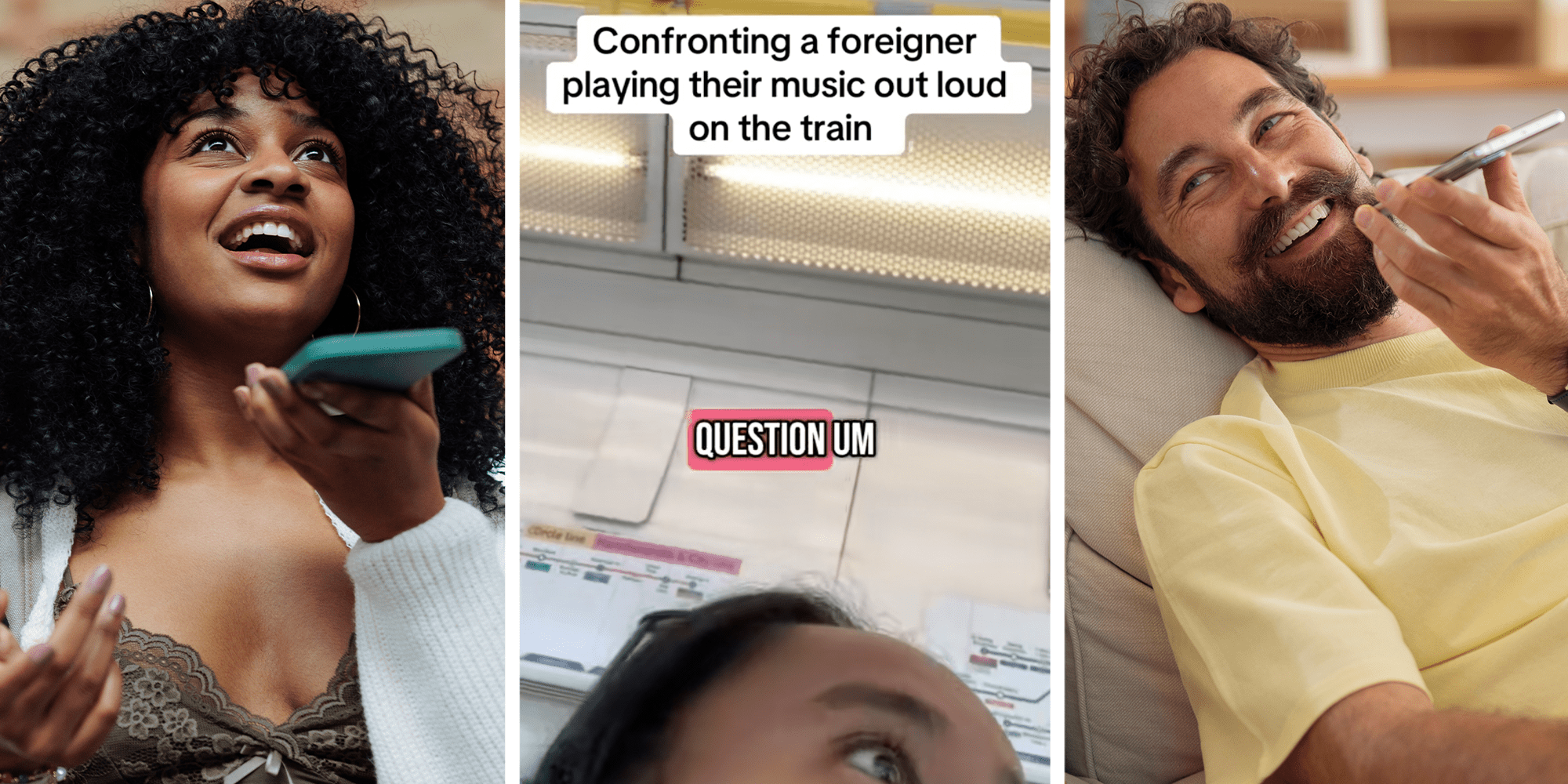 contronting phone on speaker in public