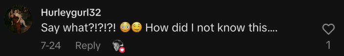 “Say what?!?!?! 😳🤤 How did I not know this….”