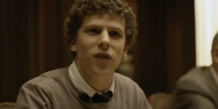 jesse eisenberg as zuckerberg in the social network
