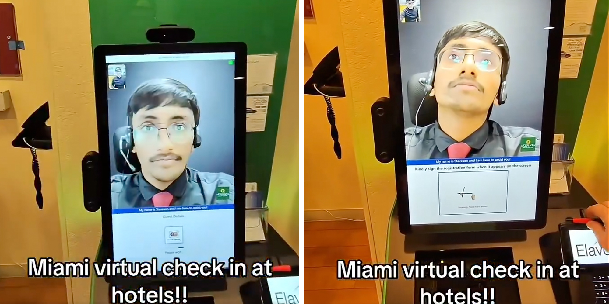 La Quinta virtual check in tablet