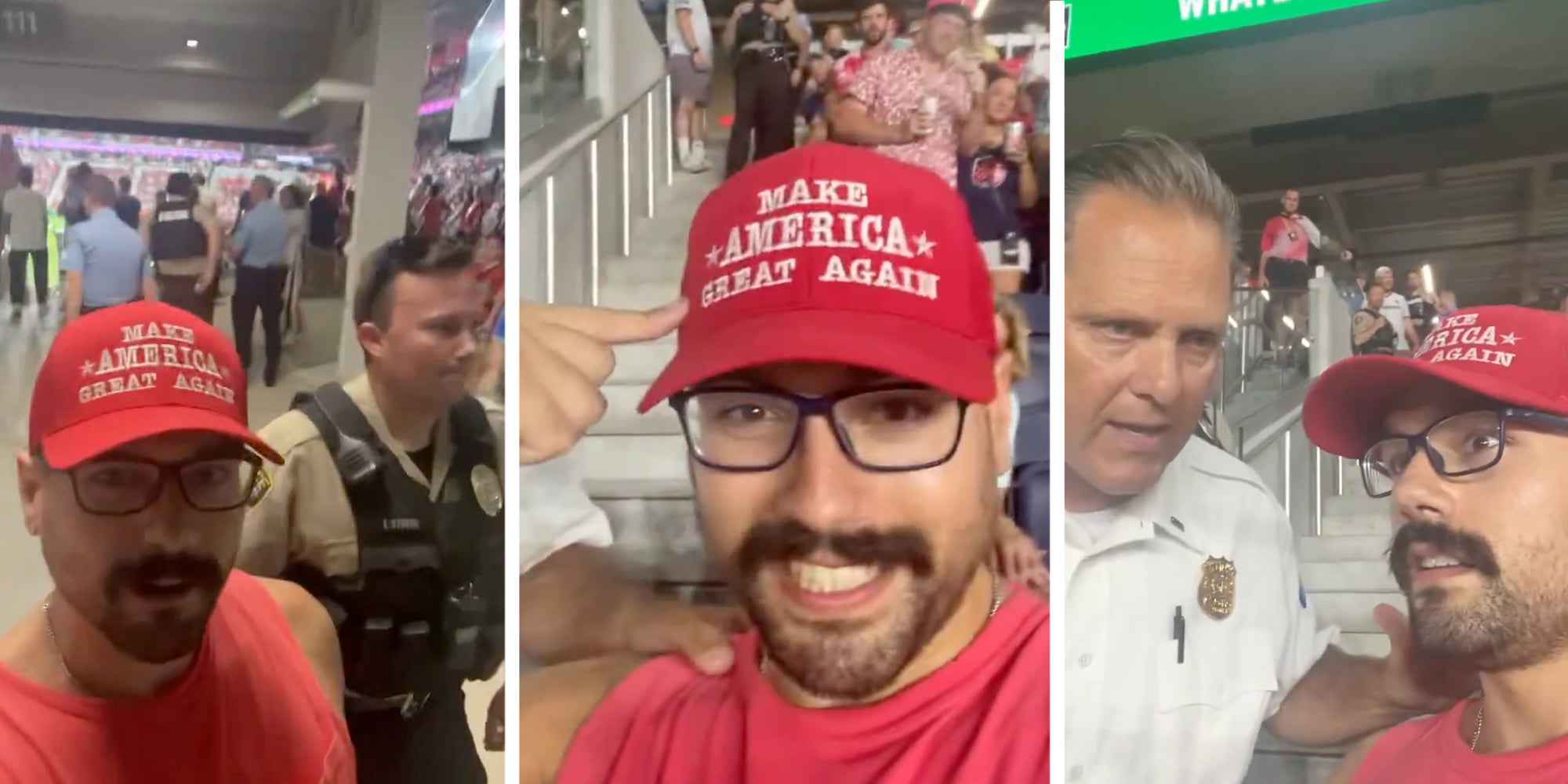 maga soccer fan kicked out