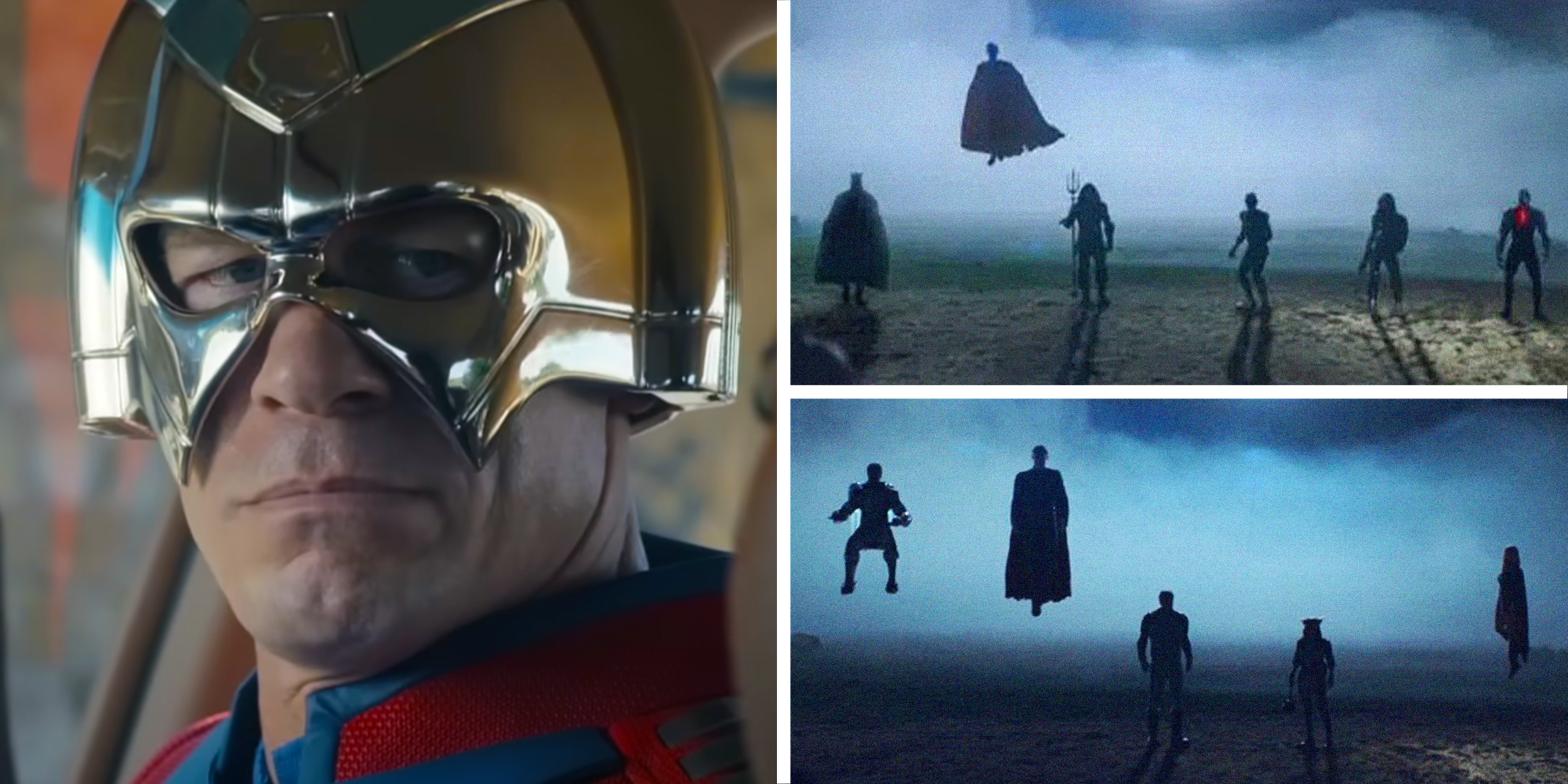 peacemaker next to the retcon snyderverse dceu