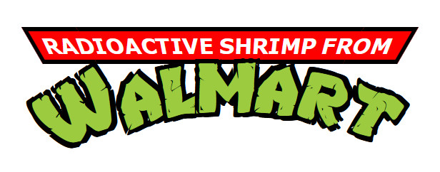 Radioactive shrimp meme with Ninja Turtles style text.
