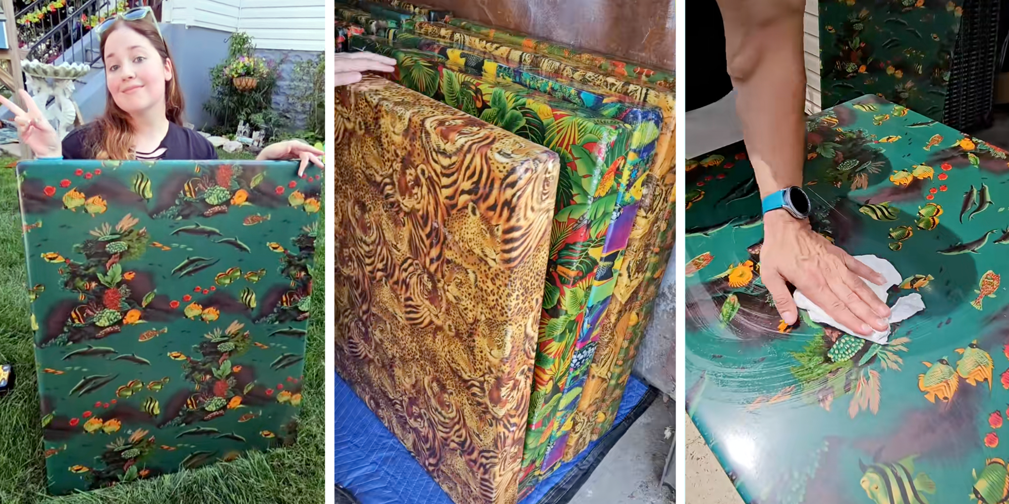 Woman’s nostalgia hobby is restoring Rainforest Cafe furniture