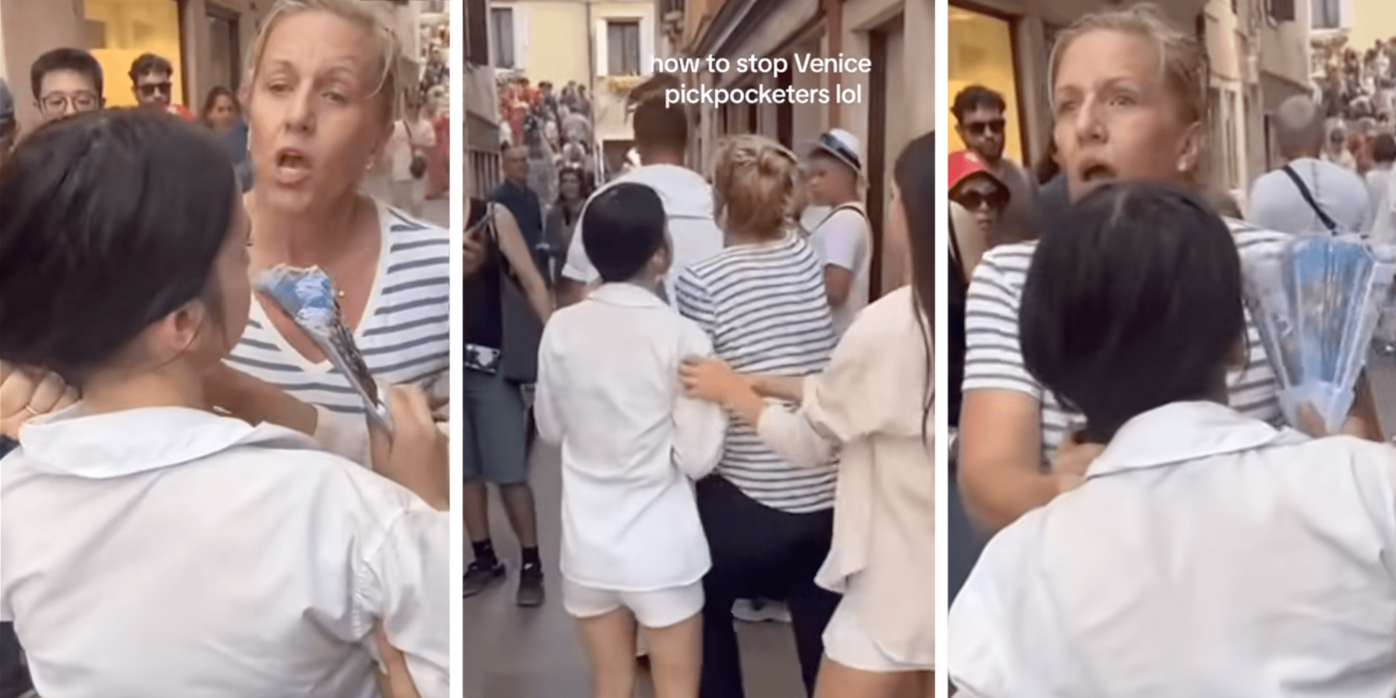 us tourist grabs pickpocket ponytail