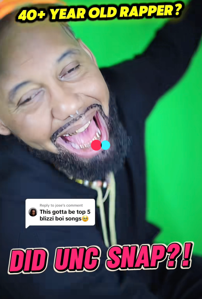 rapper blizz boi with old filter on "did unc snap?!"