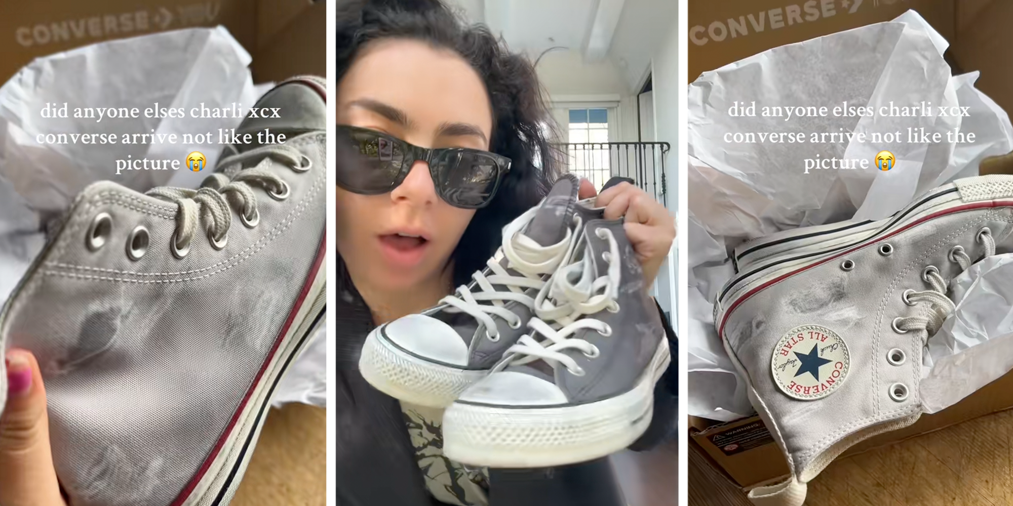 charli xcx converse collaboration ripped