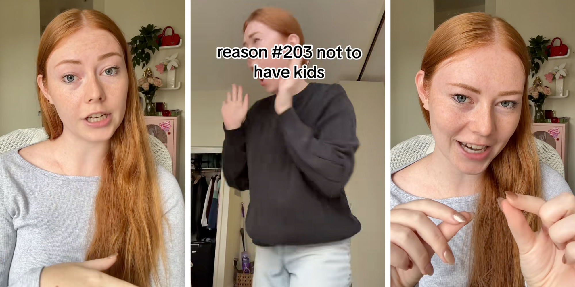 girl with the list reasons to be childfree