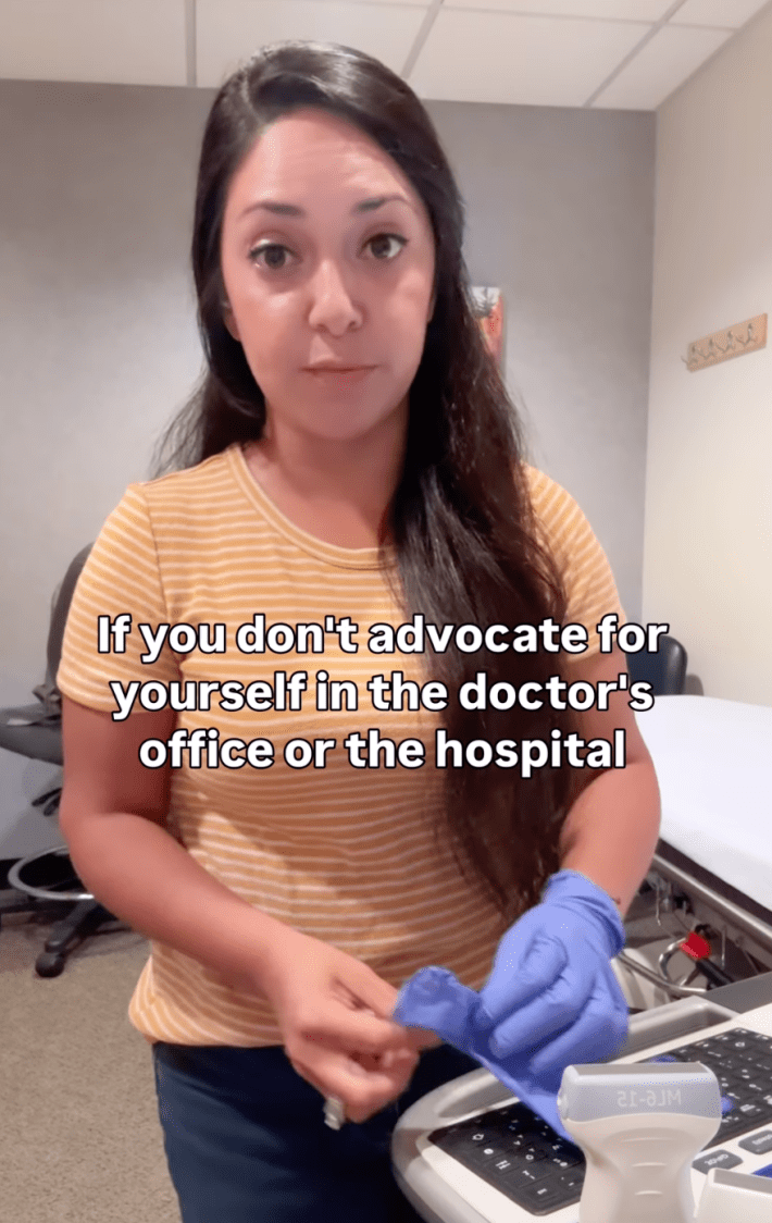 @jazzzyyy13/Instagram "if you don't advocate for yourself in the doctor's office or the hospital"