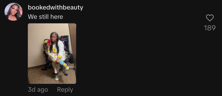 “We still here.”