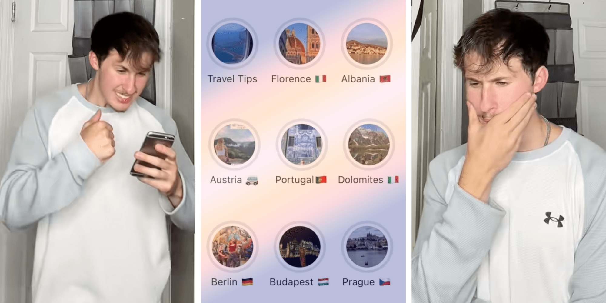 man shames woman for her travel instagram stories