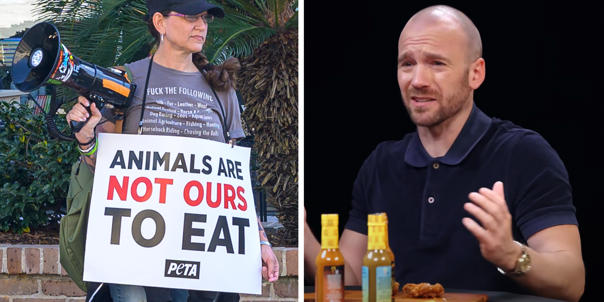 peta demands vegan wings on hot ones