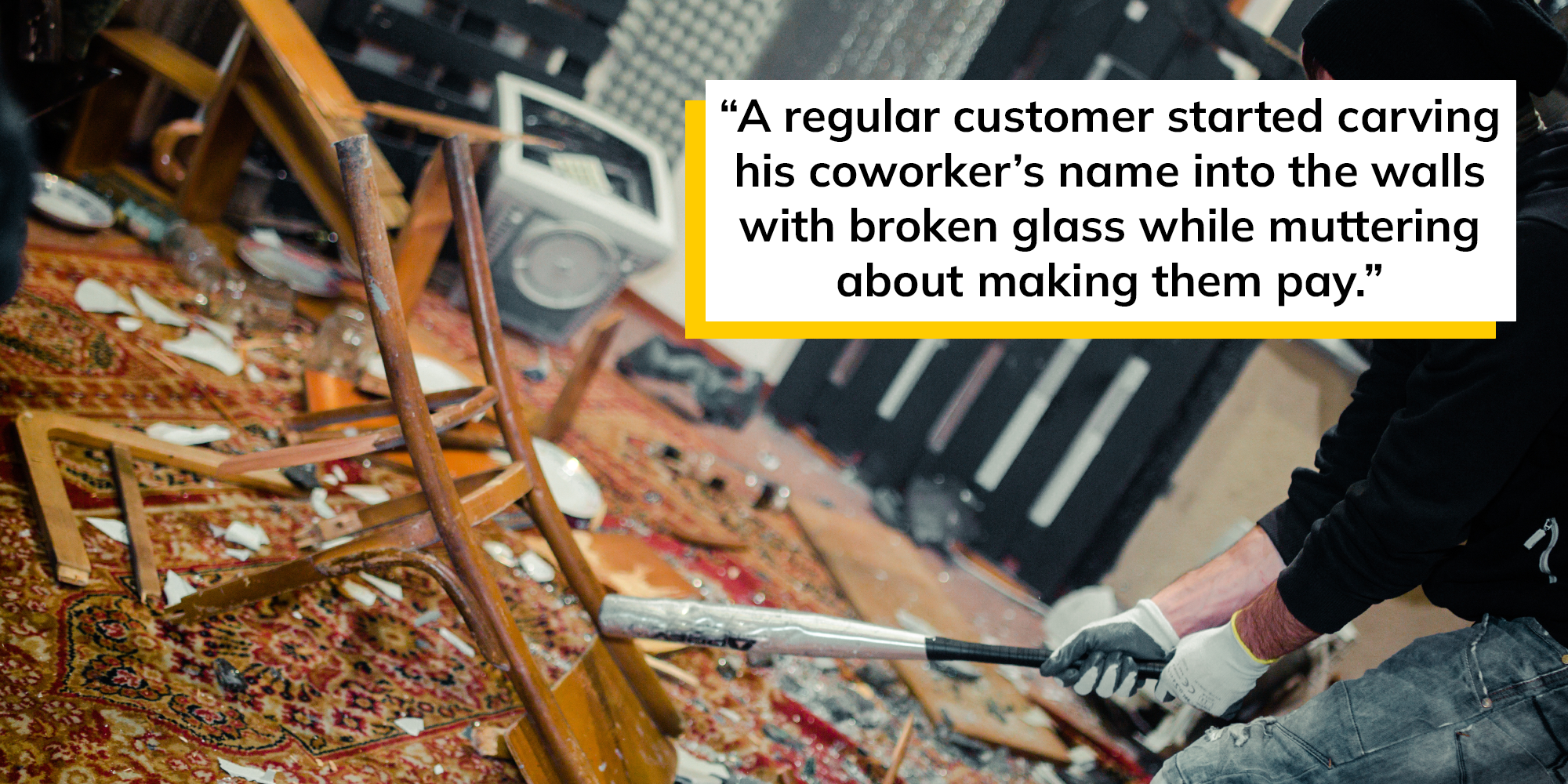 rage room employee stories customer encounters