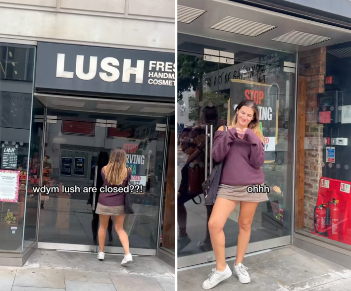 lush cosmetics closed