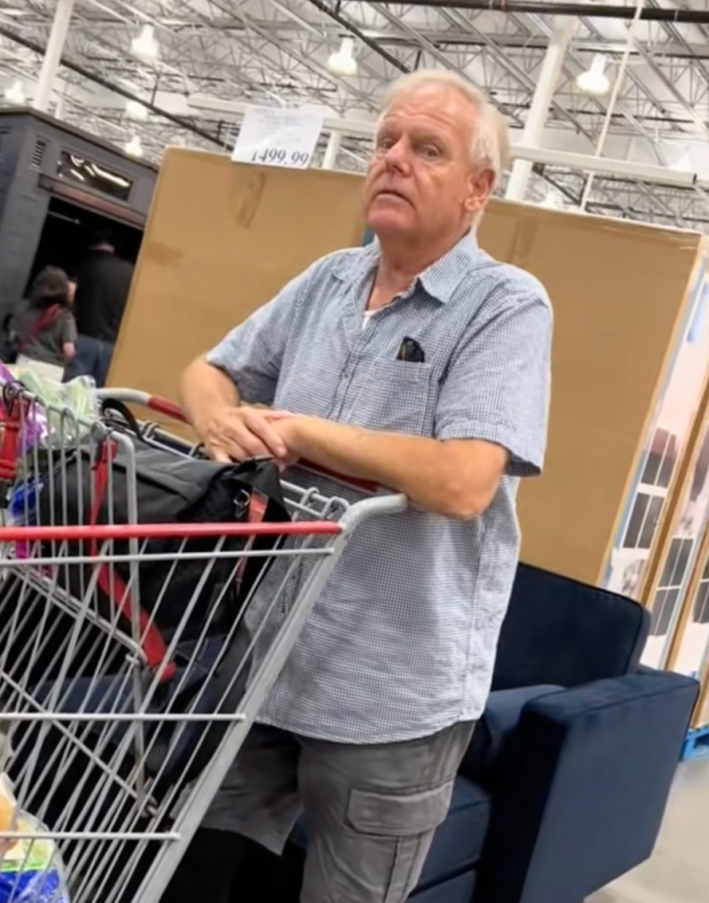 @amundstokke/TikTok men answering poll while shopping at costco with wives