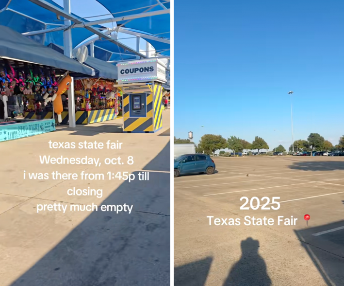 texas fair with no people seen