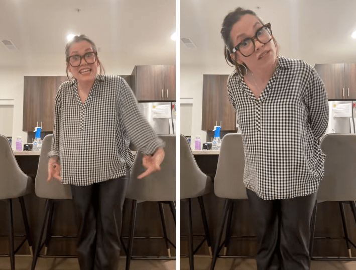 gap leather pants make sounds