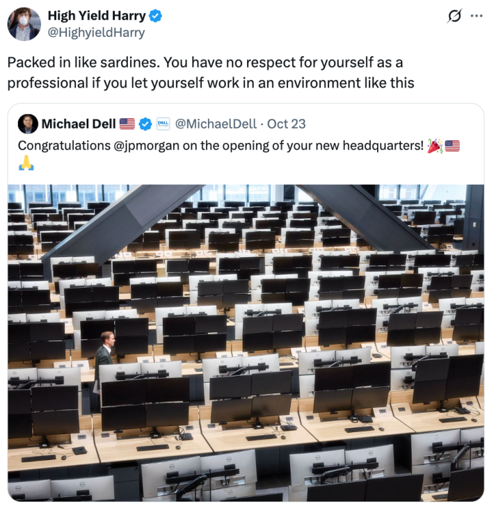 "Packed in like sardines. You have no respect for yourself as a professional if you let yourself work in an environment like this"