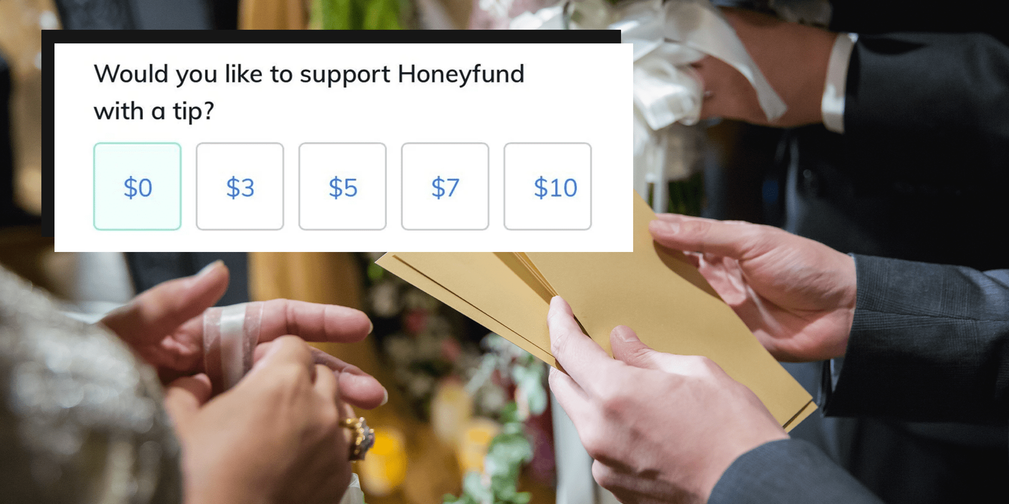support honeyfund tip