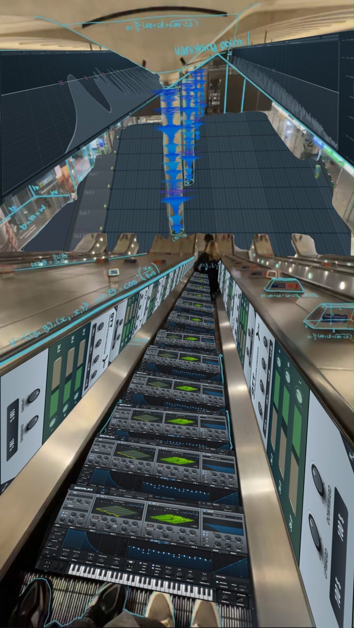 "How a mathematician sees the world" meme representing music producers.