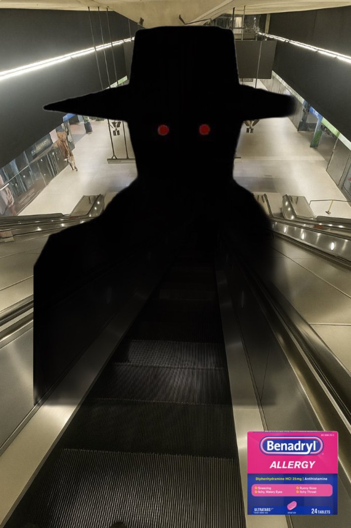 "How a mathematician sees the world" meme representing Benadryl enjoyers.