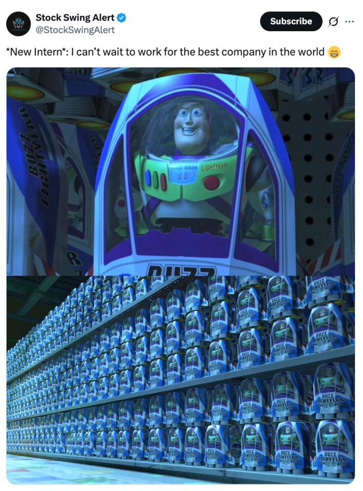 "*New Intern*: I can’t wait to work for the best company in the world"