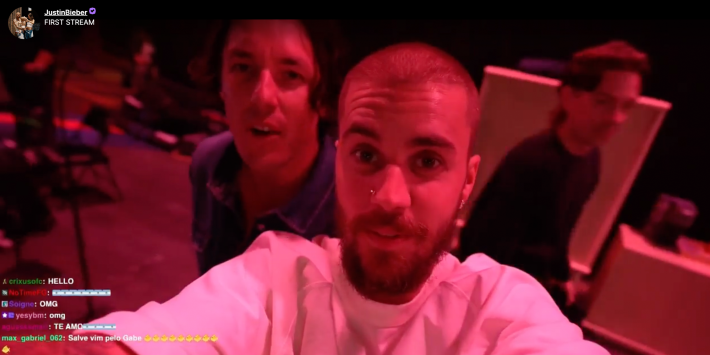 justin bieber first twitch stream