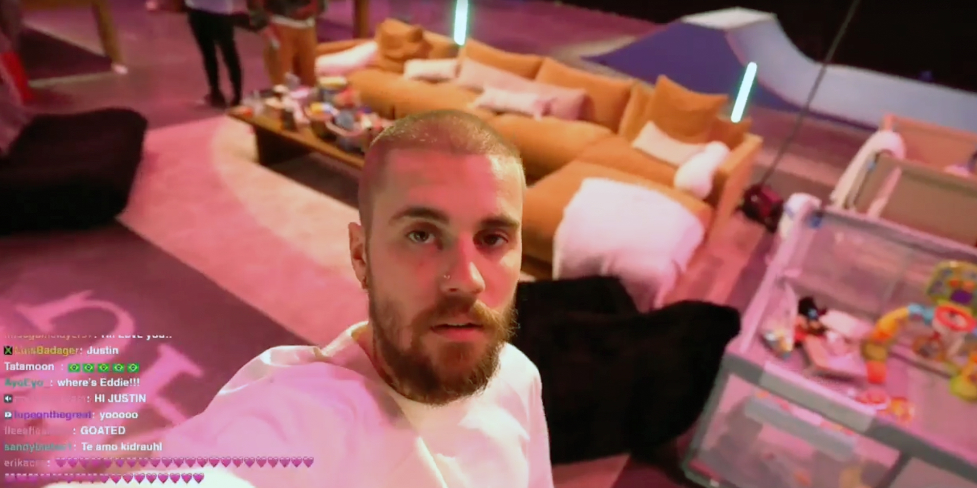 justin bieber first twitch stream