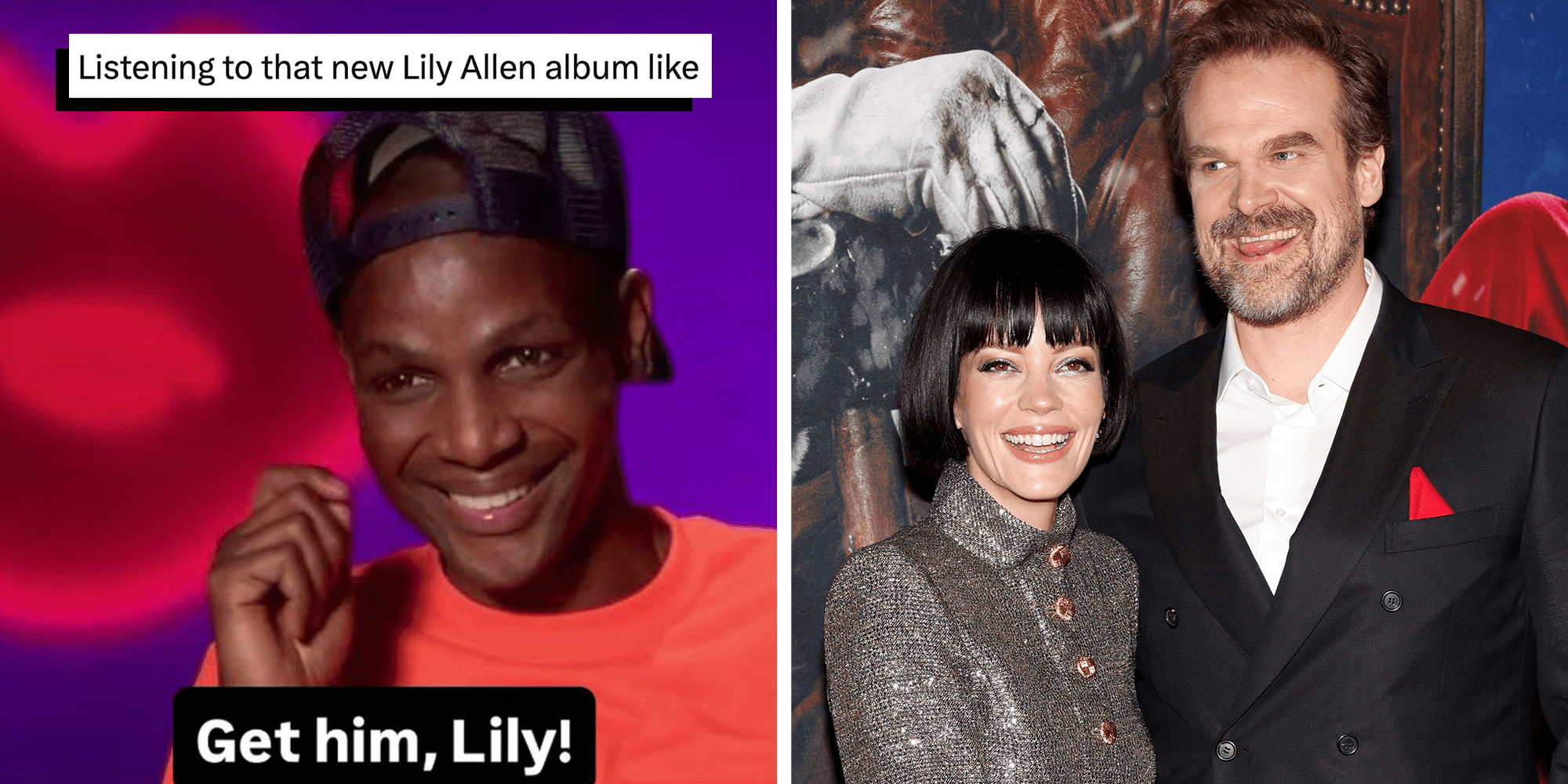 lily allen david harbour west end girl memes