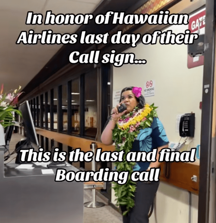 woman getting emotional on the microphone at airport