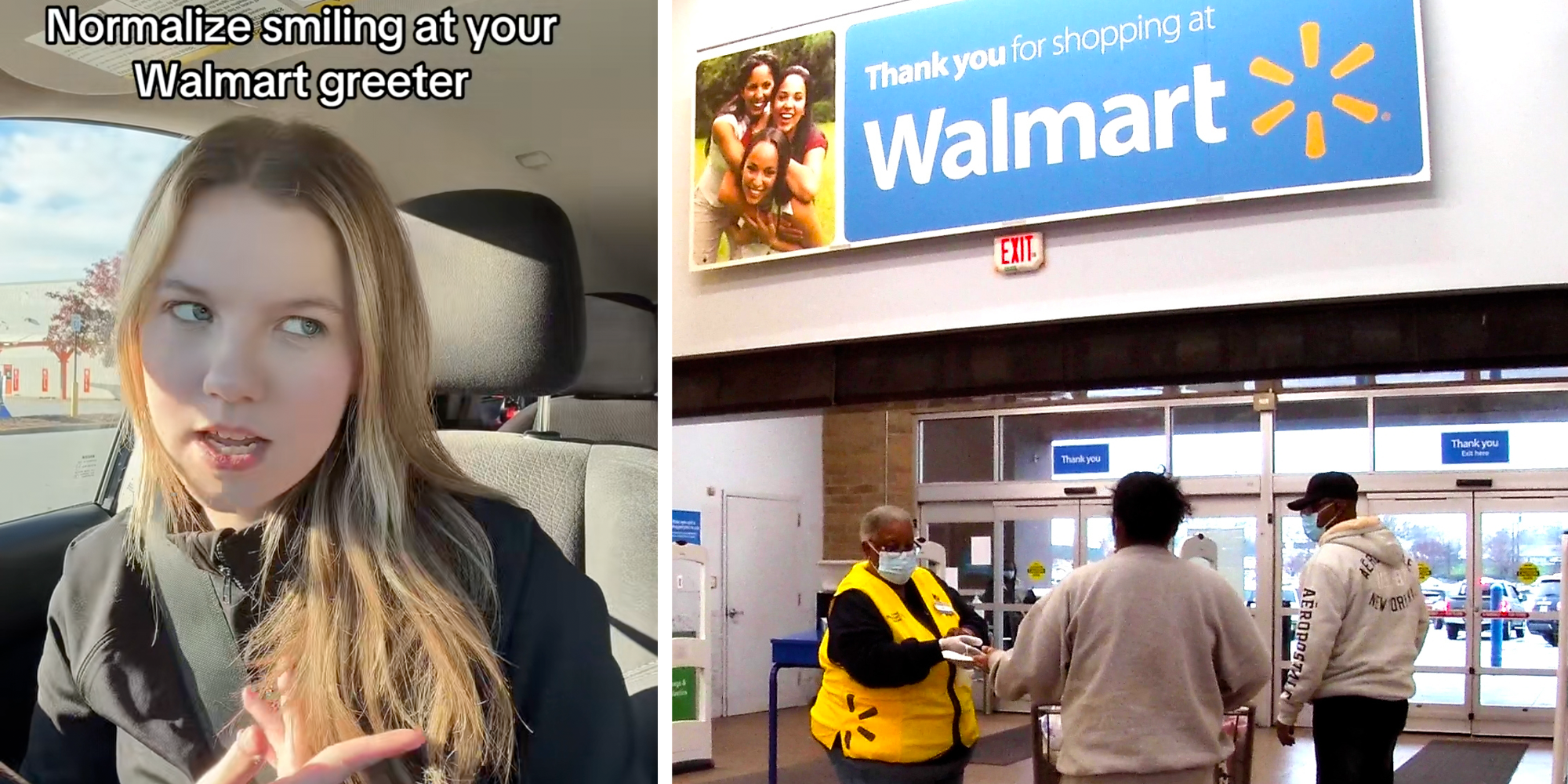 smile at walmart greeters