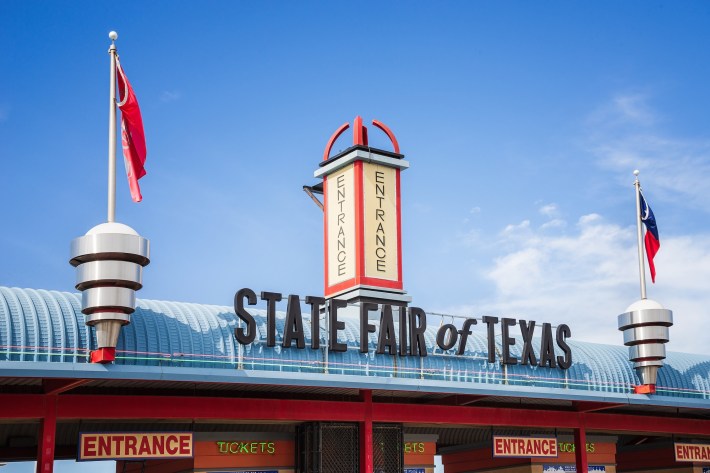Entrance to the State Fair of Texas in Fair Park Dallas, an annual state fair taken place since 1886