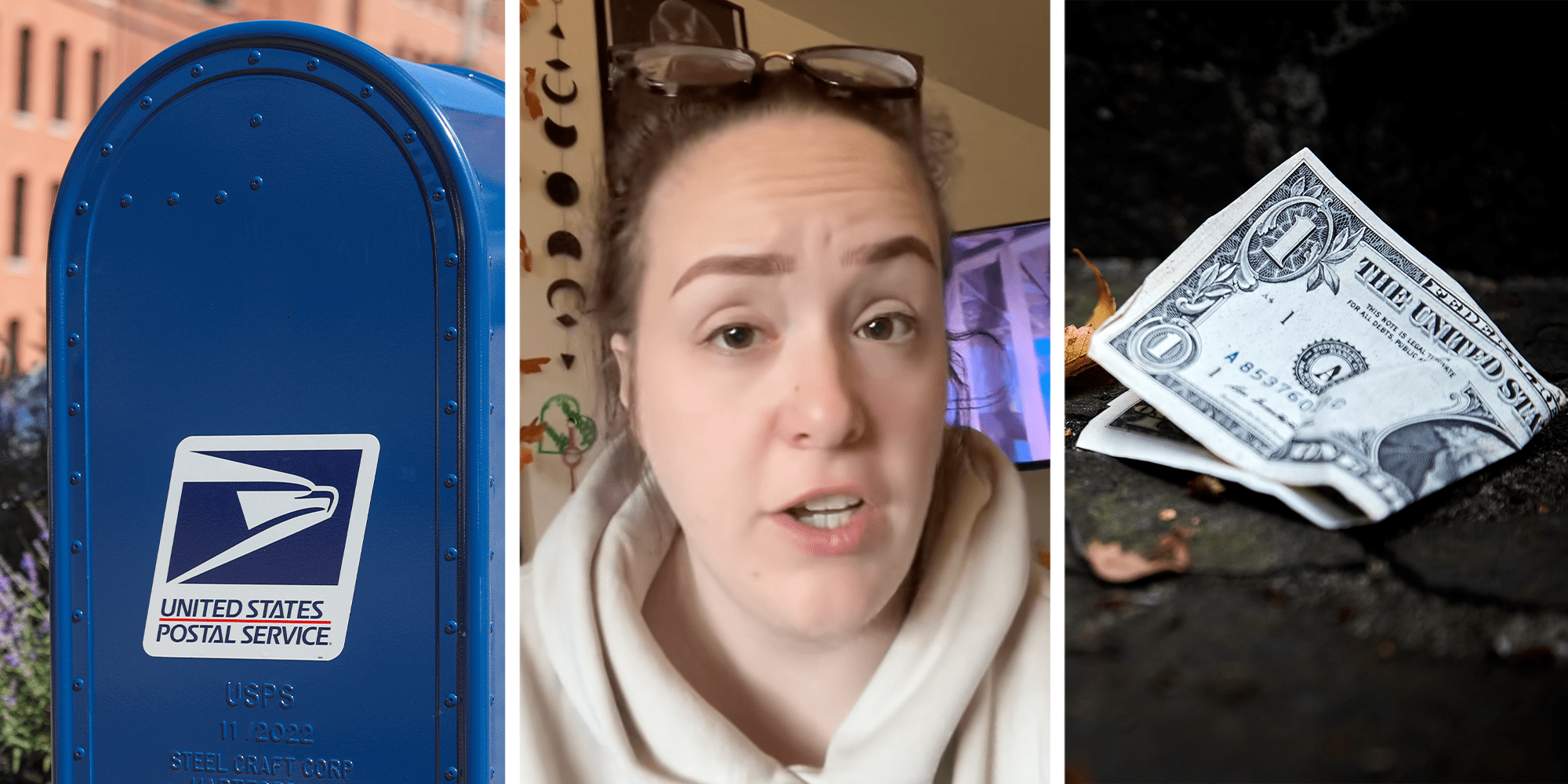 usps mail carriers money on ground test