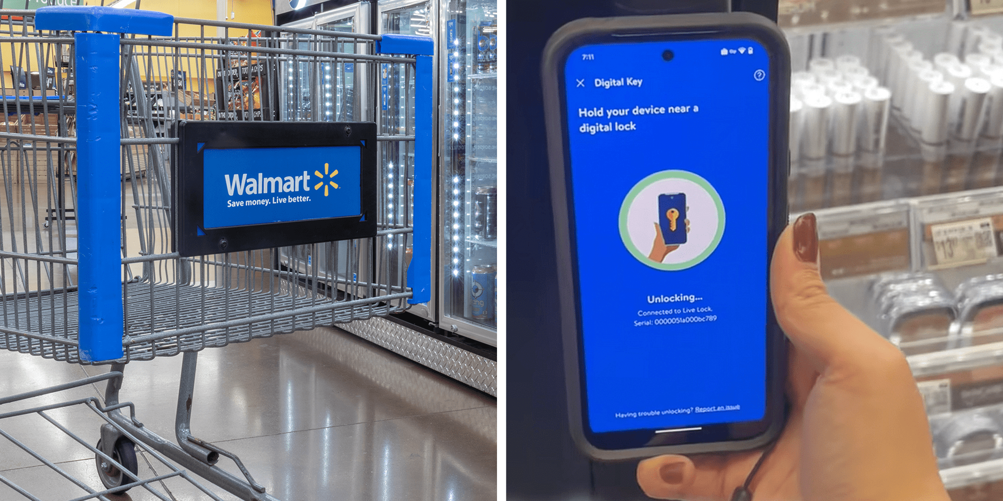 walmart digital key locked glass