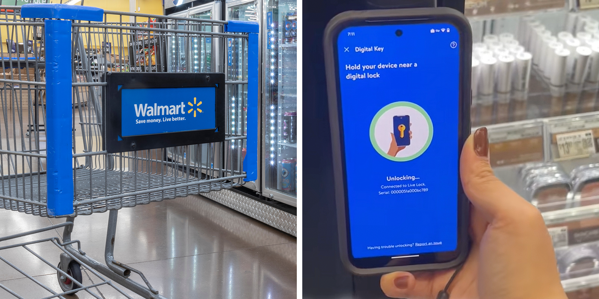 walmart digital key locked glass