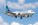 Toronto Canada, June 10, 2022; Quarter view of Westjet Boeing 737 jet airliner arriving for landing at Toronto Pearson airport