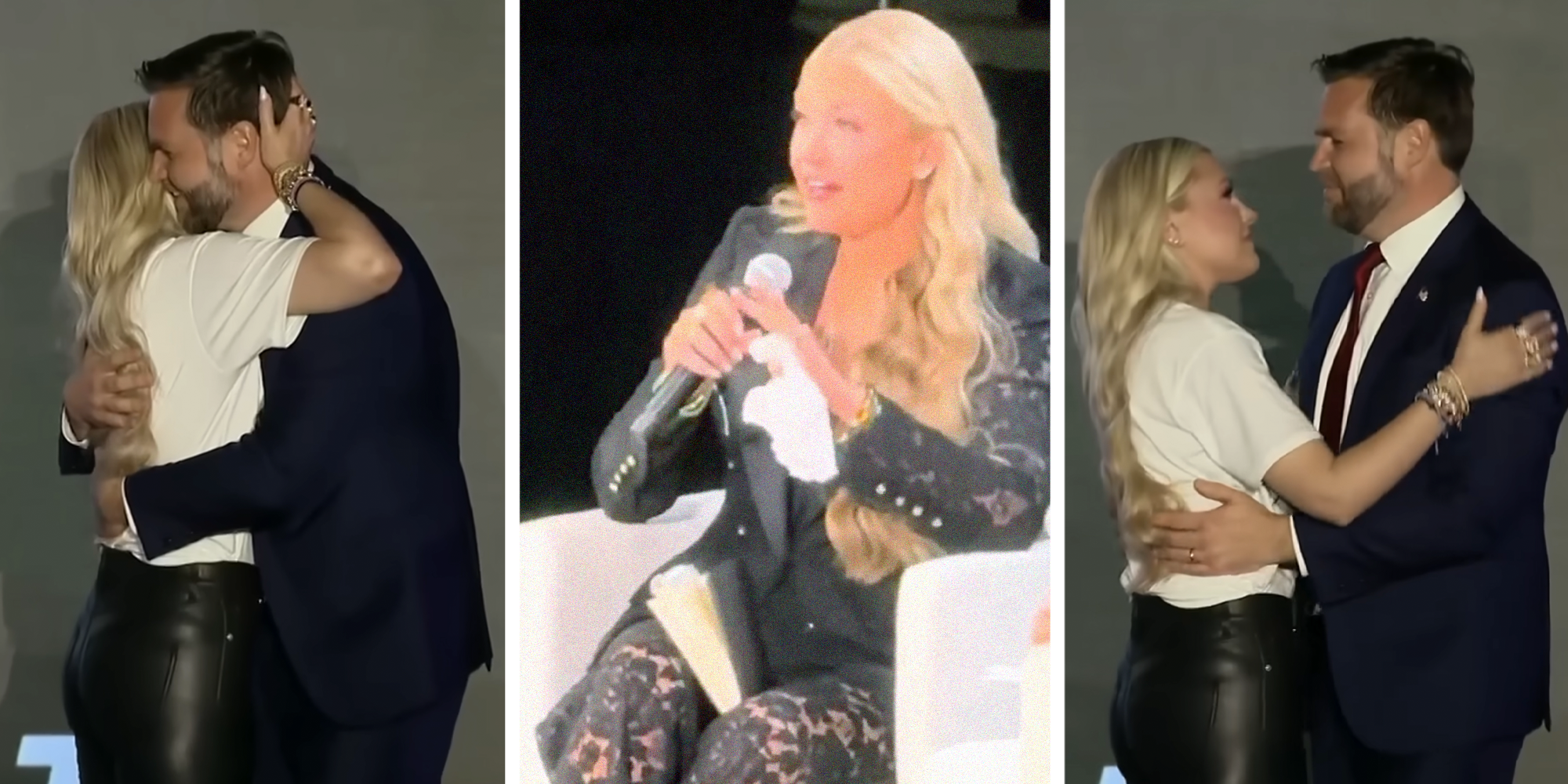 erika kirk responds to jd vance hug rumors