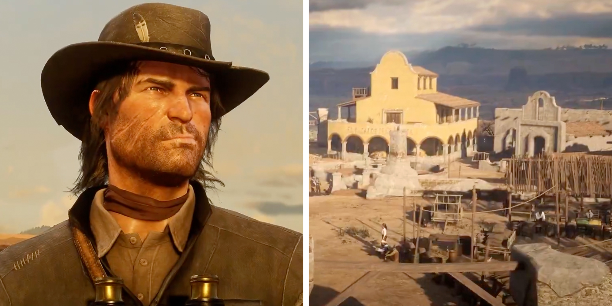 Scenes from a "Red Dead Redemption 2" video game Mexico mod
