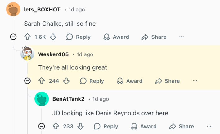 they're all looking great