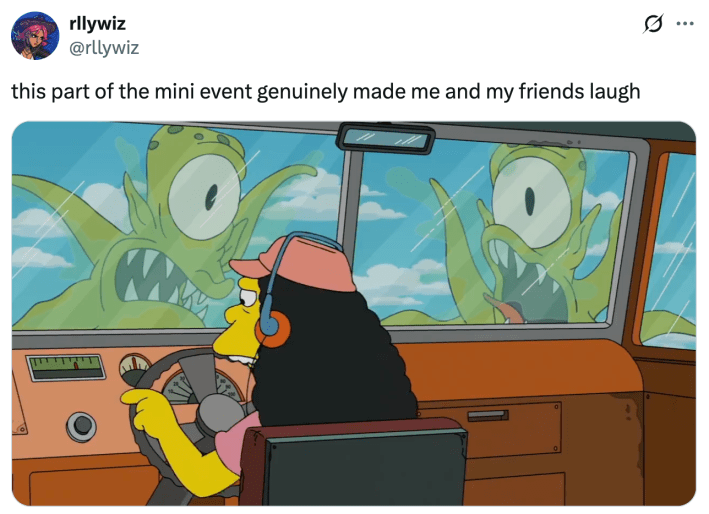 this part of the mini event genuinely made me and my friends laugh