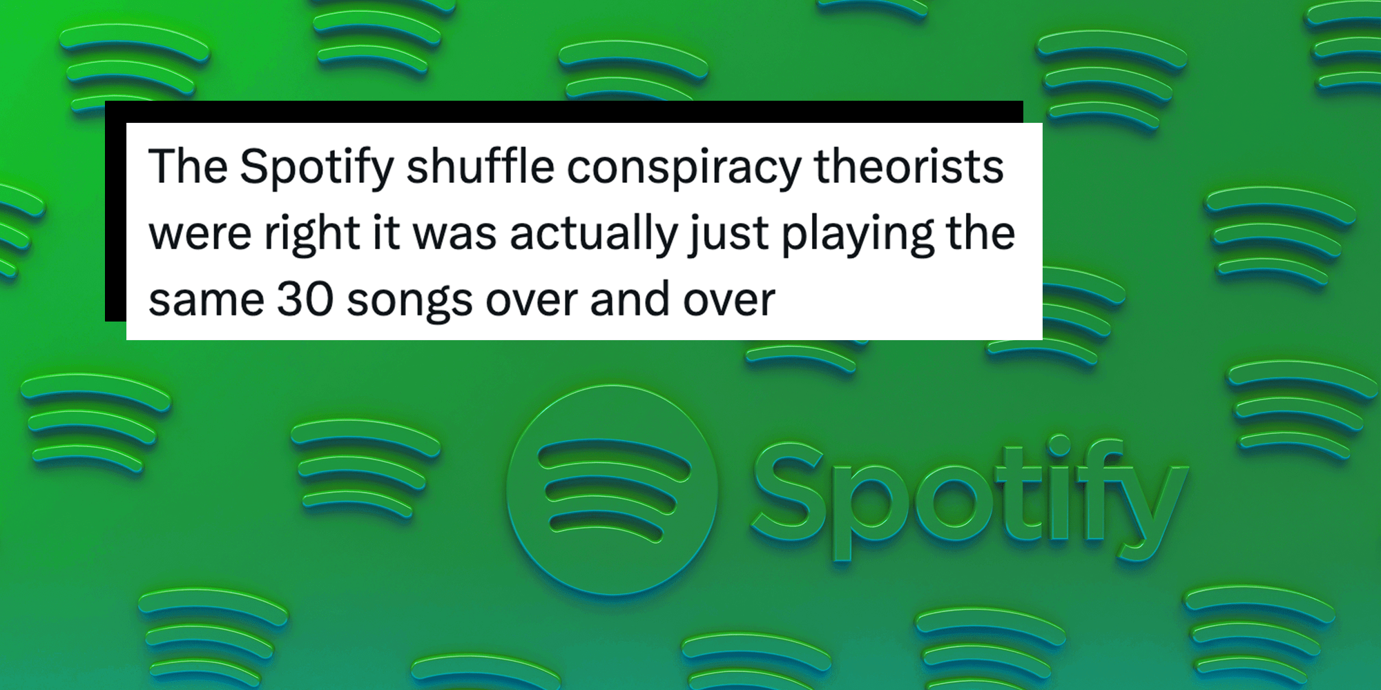 spotify shuffle feature theory
