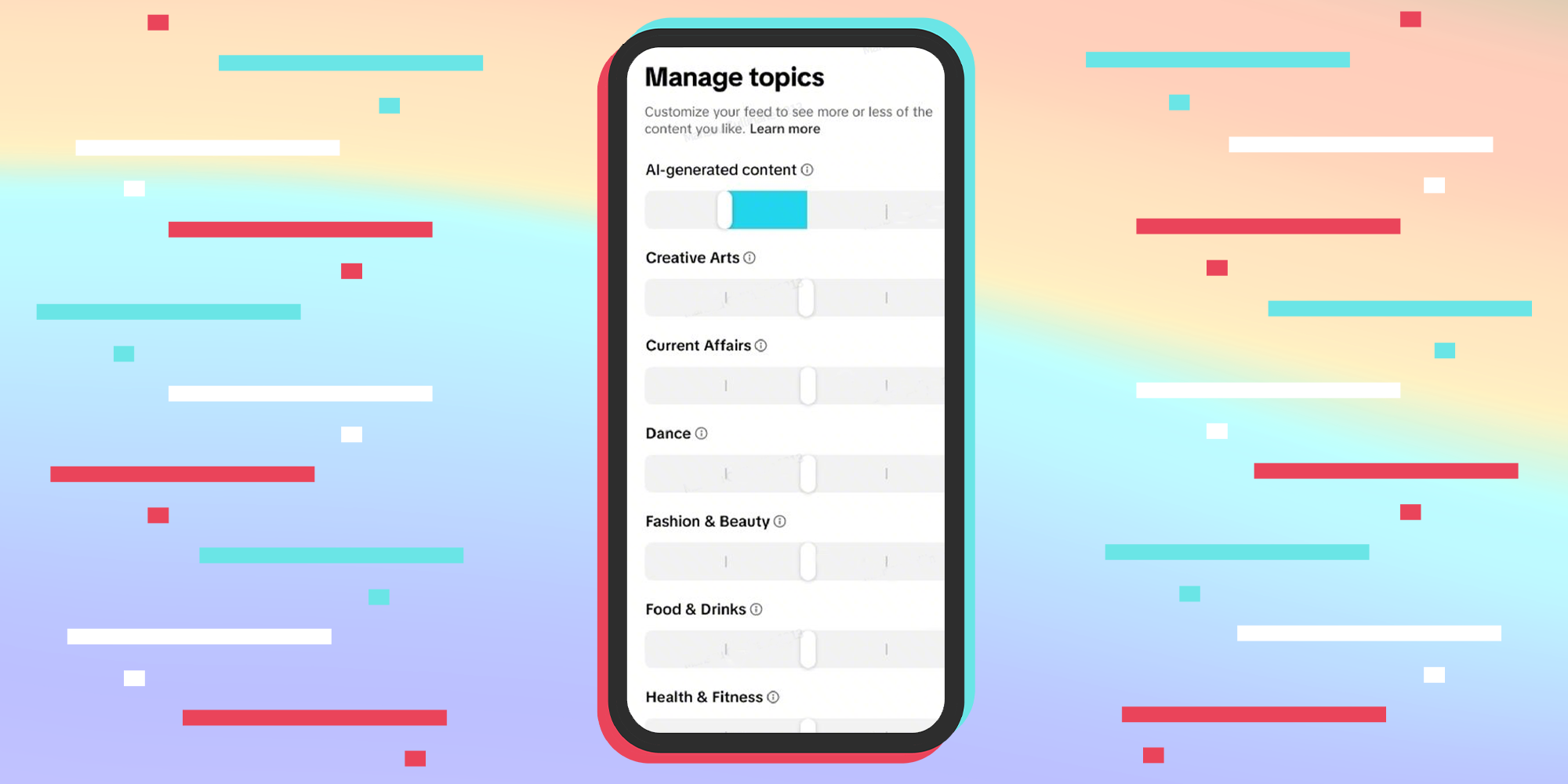 tiktok to roll out ai toggle change