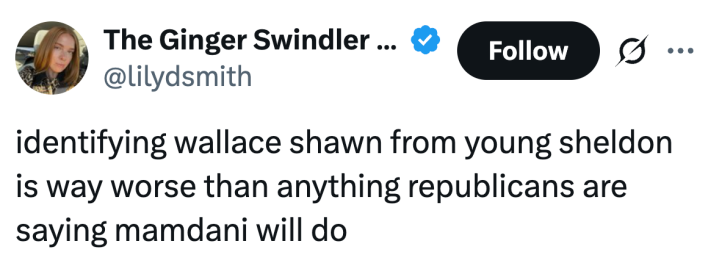 identifying wallace shawn from young sheldon is way worse than anything republicans are saying mamdani will do