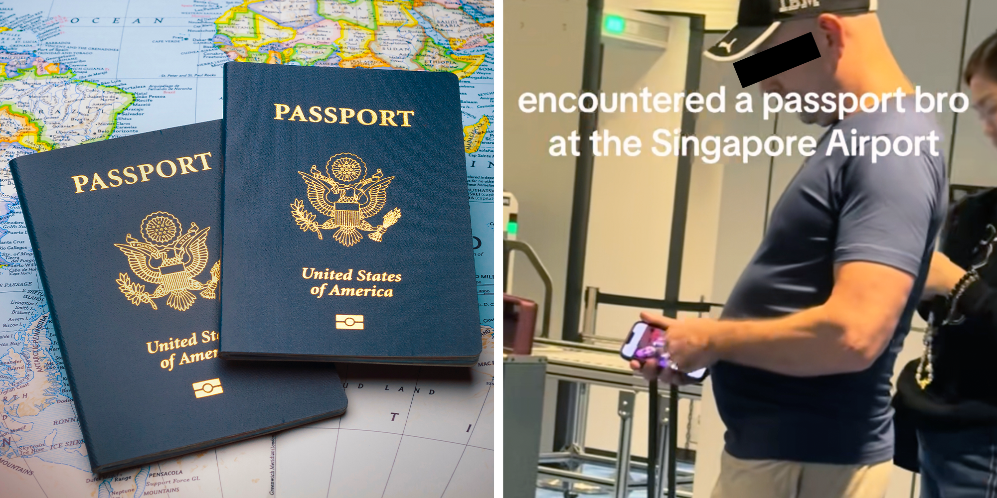 encountered a passport bro at the airport