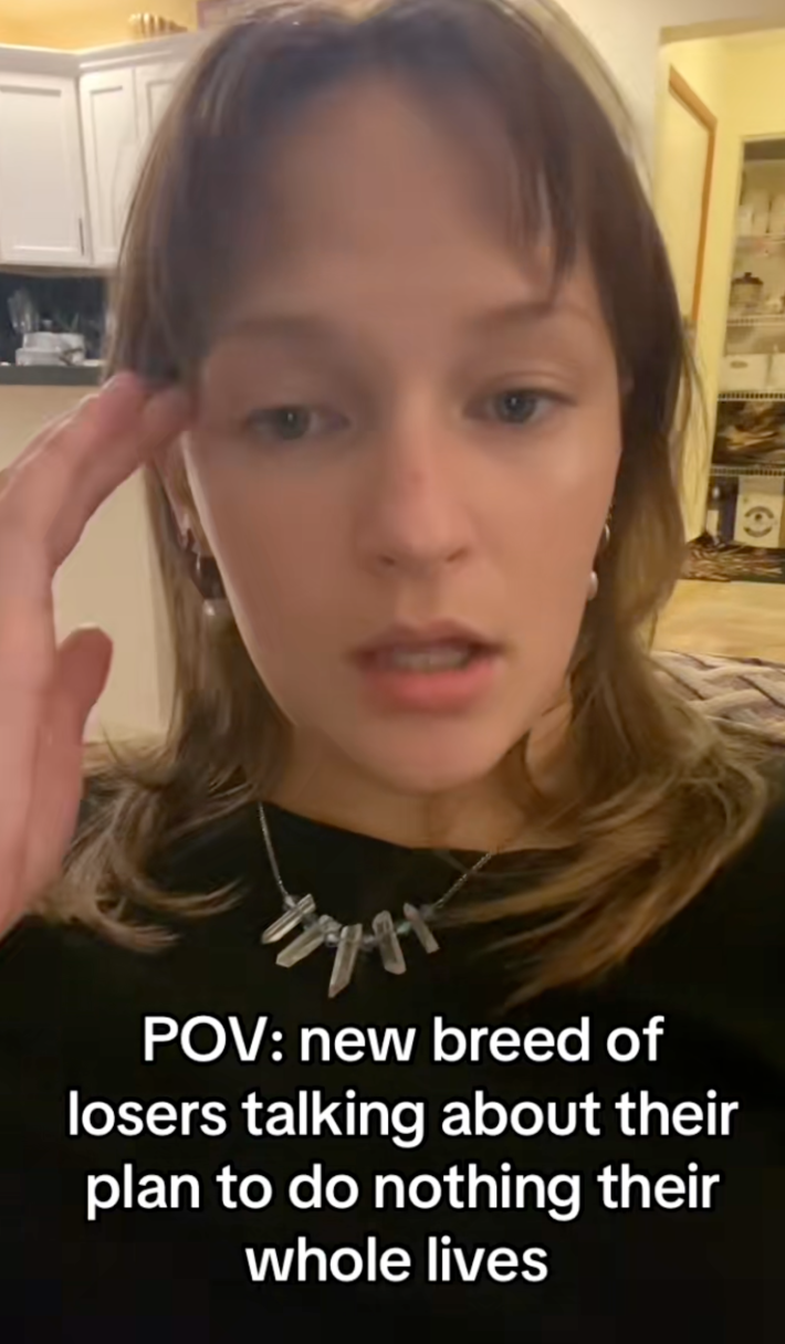 @halinascloset/TikTok "POV: new breed of losers talking about their plan to do nothing their whole lives."