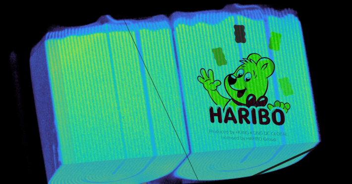 CT scan of Haribo battery charger reveals hazardous uneven electrode alignment resulting from faulty manufacturing