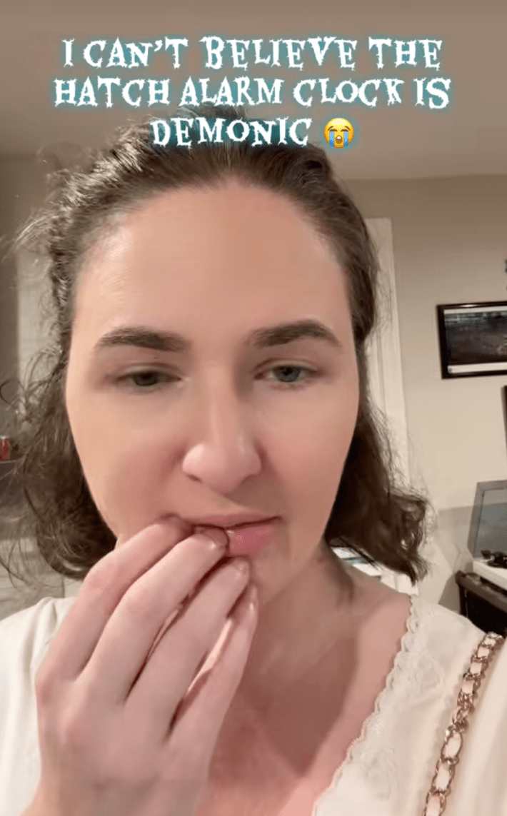 "i cant believe the hatch alarm clock is demonic"