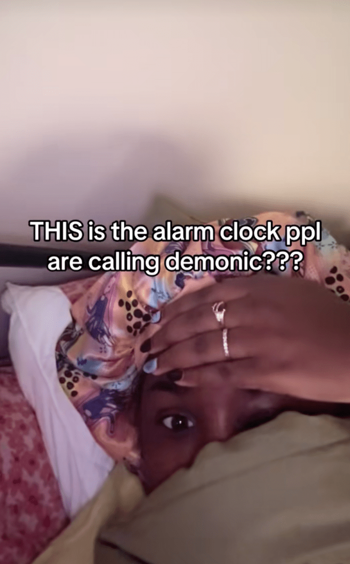 "THIS is the alarm clock ppl are calling demonic???"
