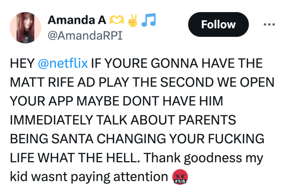 Parents are mad at Netflix's Matt Rife special for spoiling Christmas