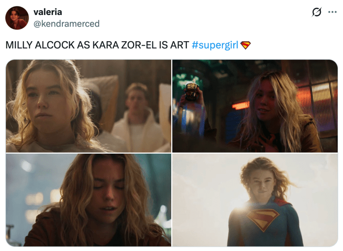 MILLY ALCOCK AS KARA ZOR-EL IS ART #supergirl